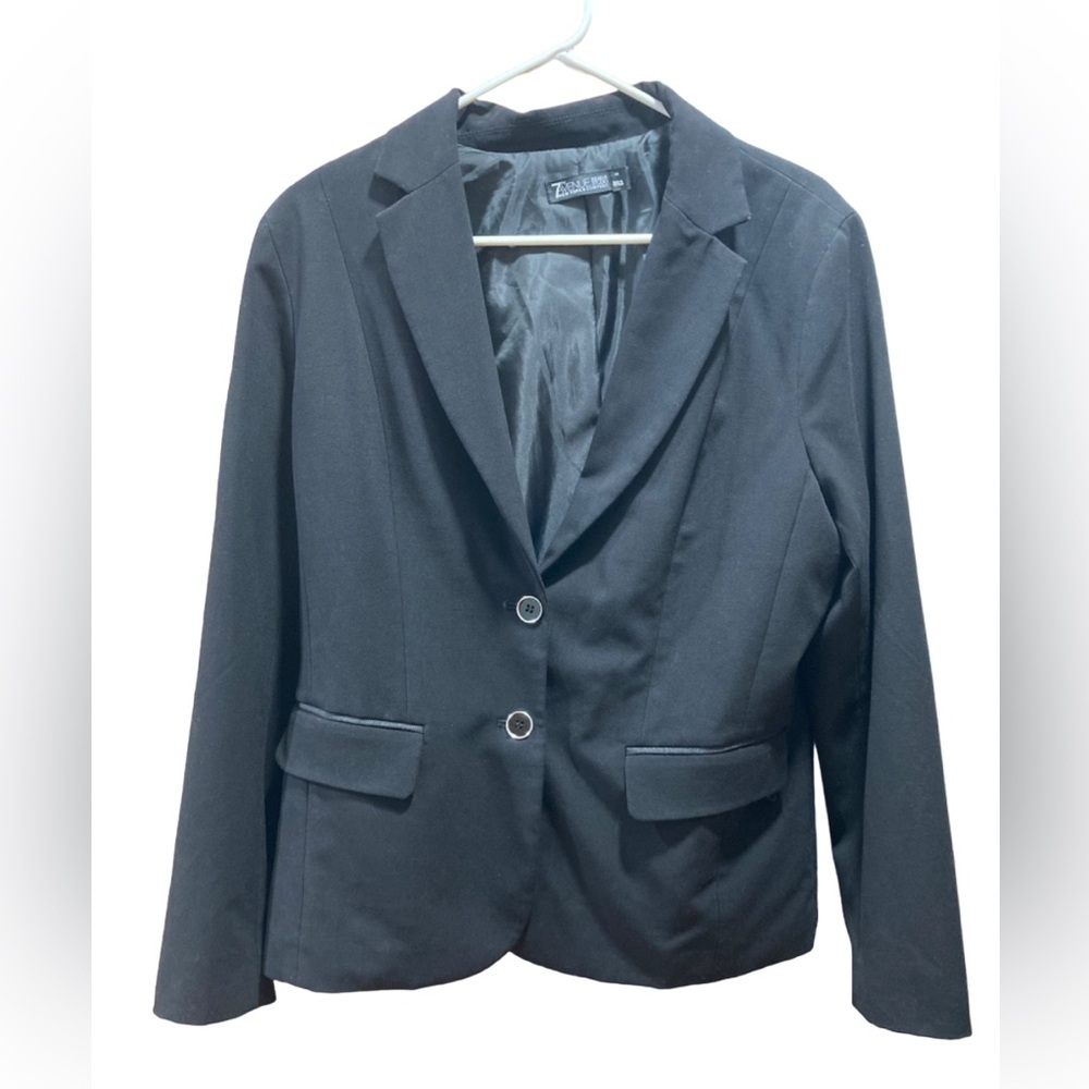 NY & Co. Black Suit Blazer - Professional Business Casual - Black, Size 14 - EUC
